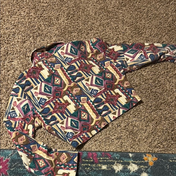 Colorful Geometric Patterned Jacket - Picture 3 of 4